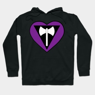 Pride Flag Heart Lesbian Hoodie